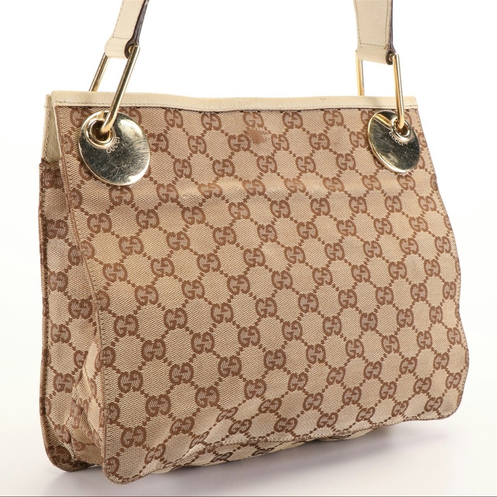 Gucci Eclipse Canvas Shoulder Bag - image 3
